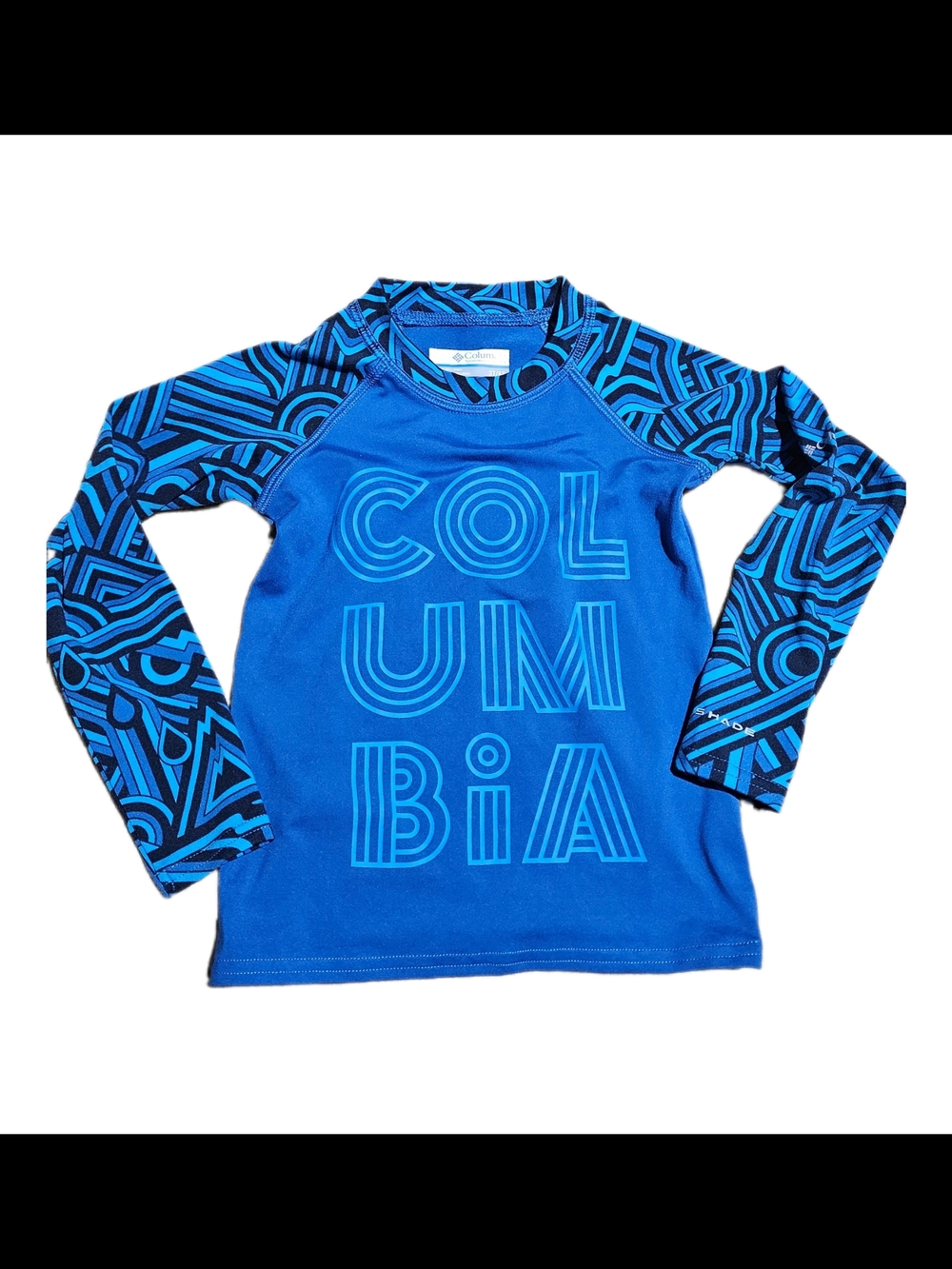 Columbia Boys 3T Blue Long Sleeve Rash Guard - Swim Top